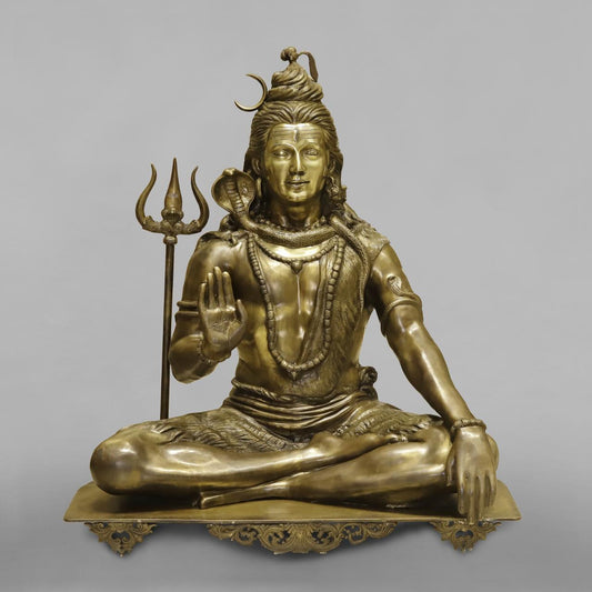Bronze Shiva Seated Fine 40”