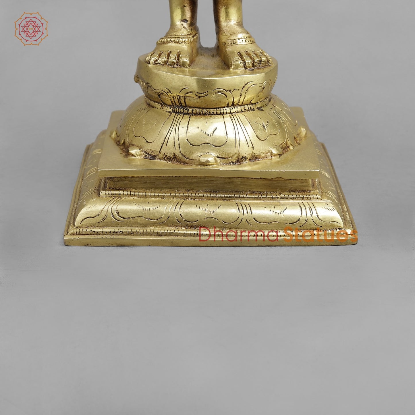 Brass Lakshmi Standing , Golden Finish 20”