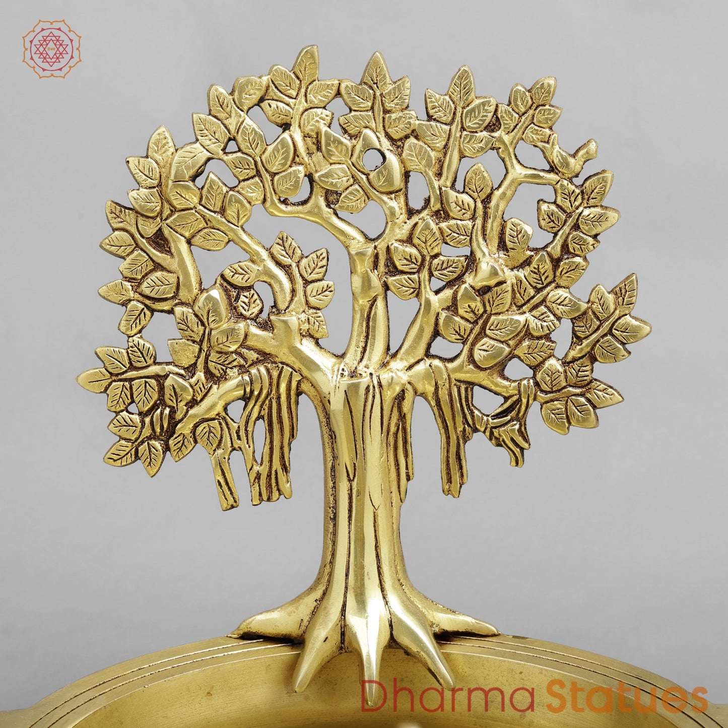 Brass Tree Urli, Golden Finish 13.5”