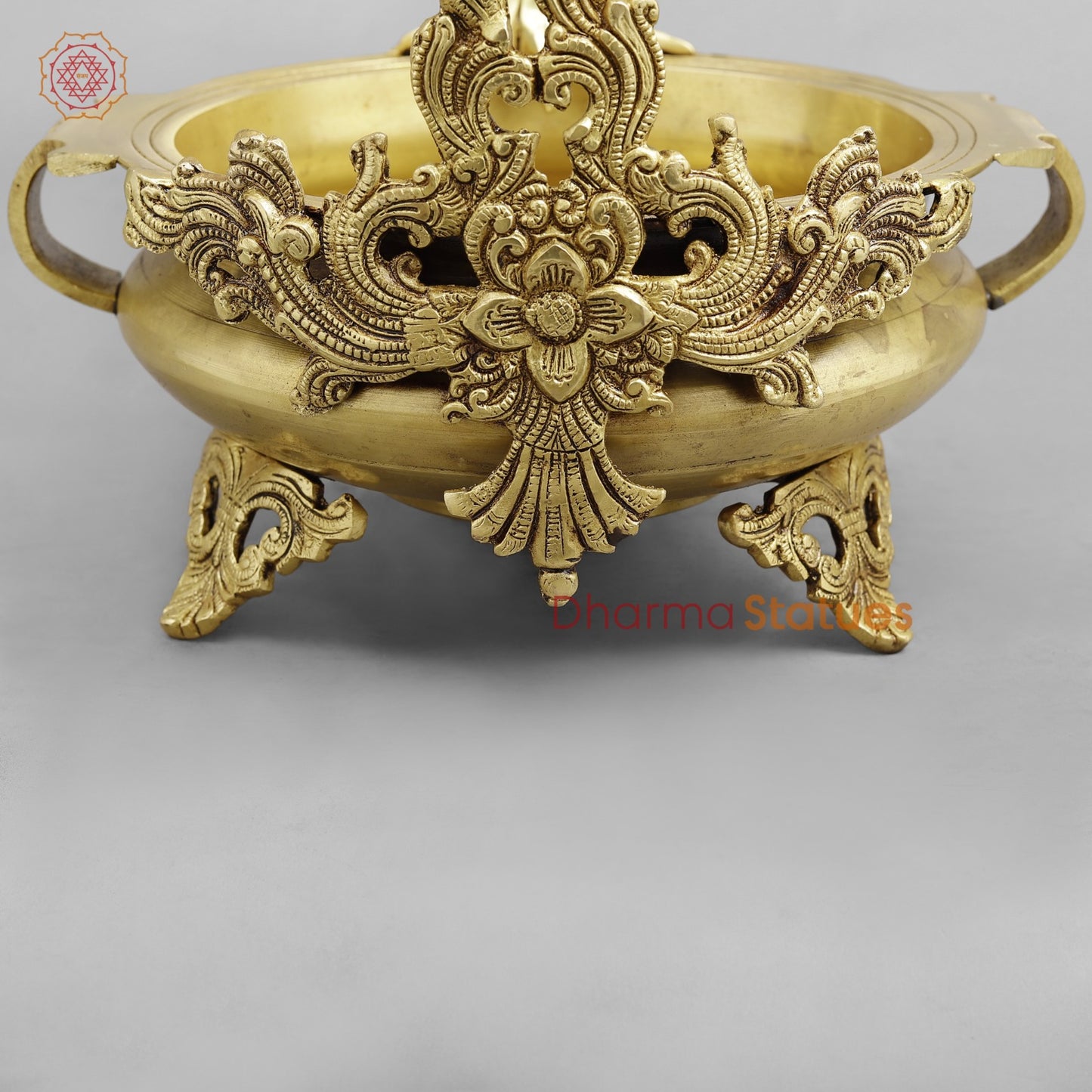 Brass Tree Urli, Golden Finish 13.5”