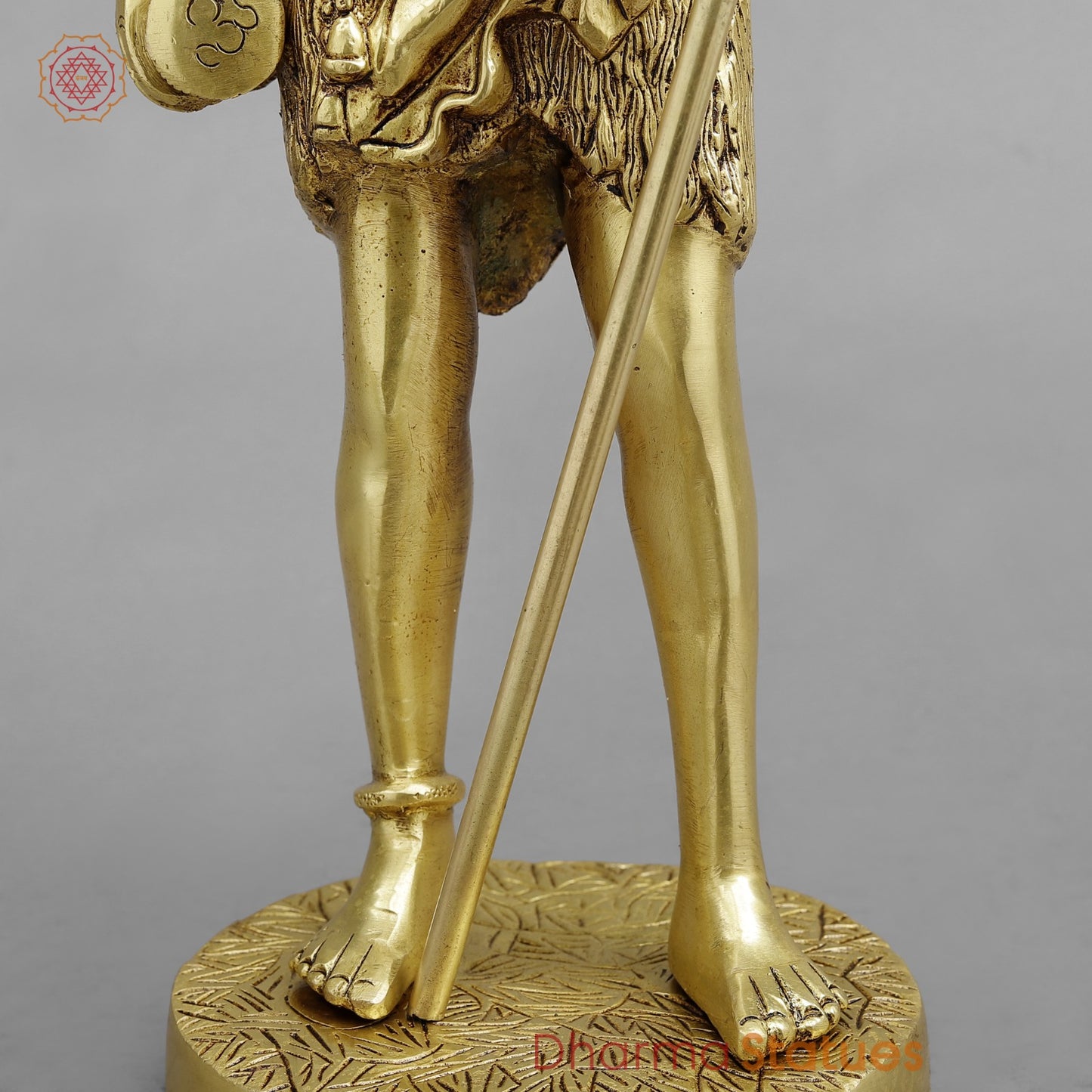 Brass shiva standing Fine, Golden finish 19”