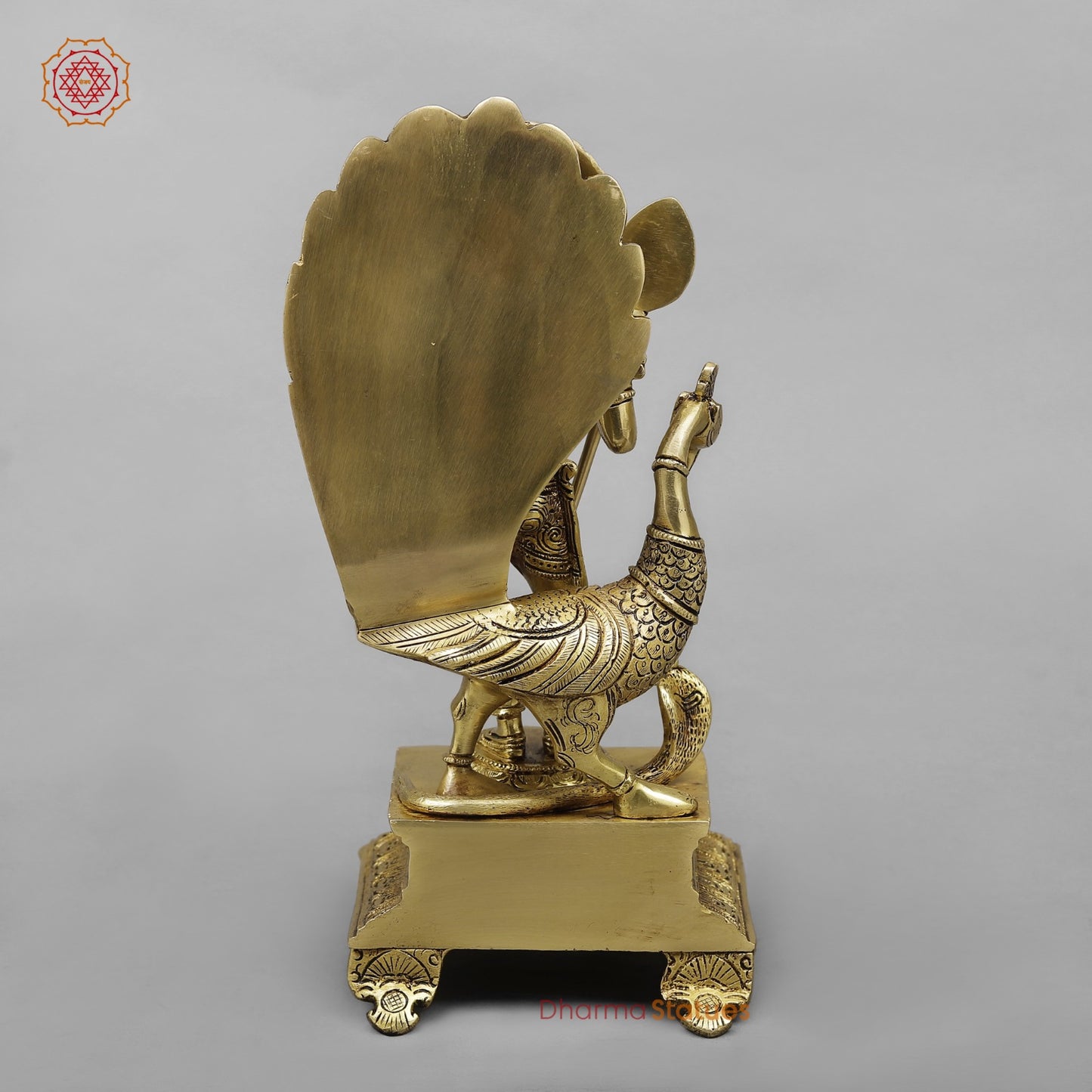 Brass Murugan Fine, Golden finish 12”