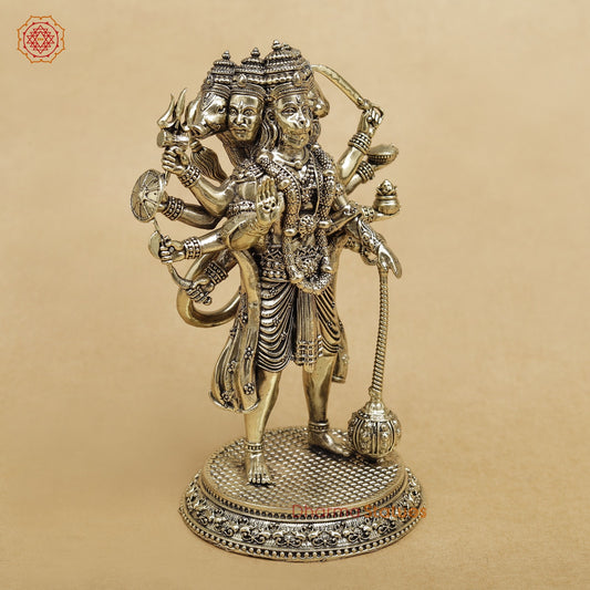 Brass Hanuman Standing Fine 6”