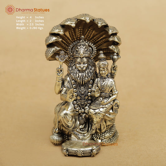 Brass Narsimha Lakshmi fine 4”
