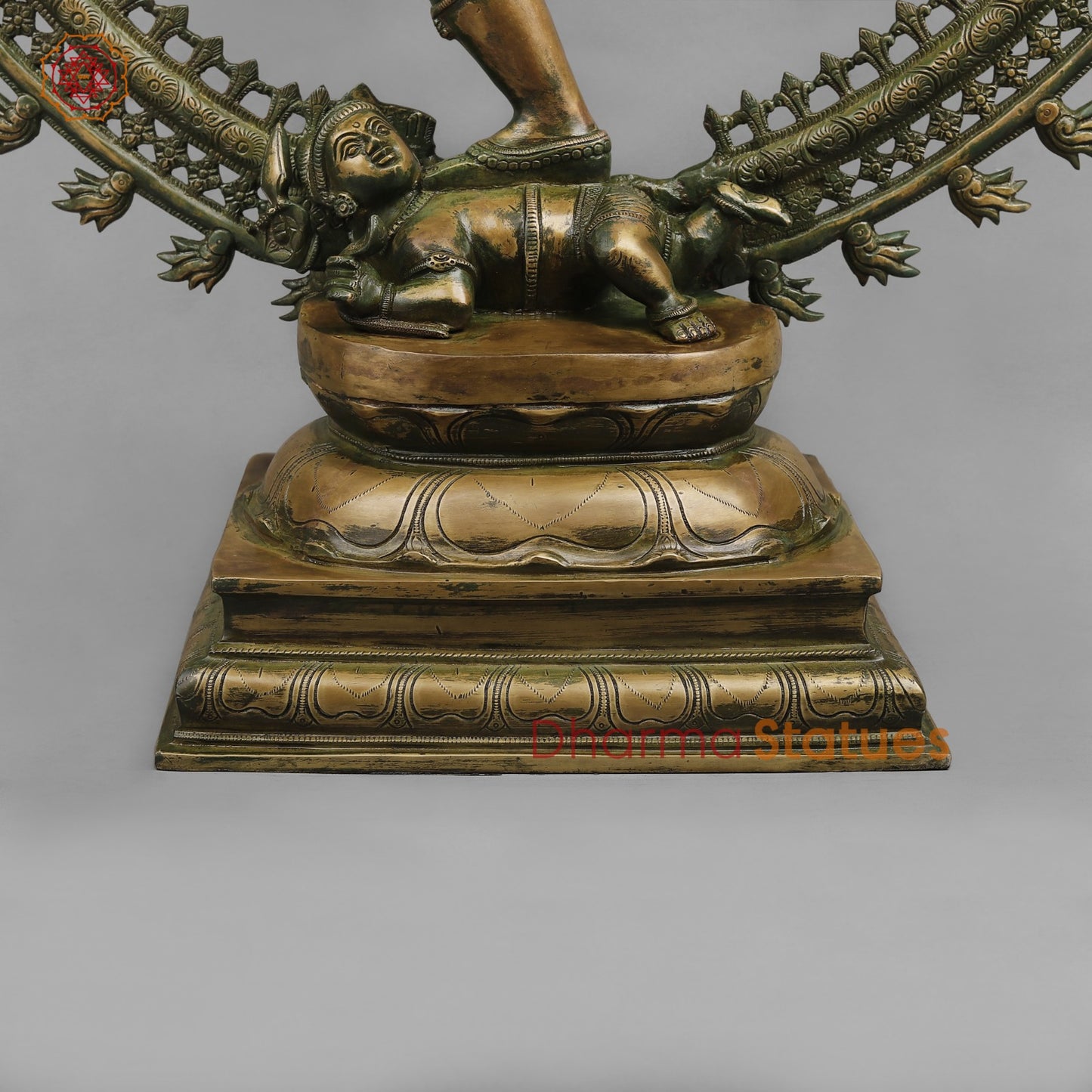 Brass Natraj Dancing shiva Fine, Antique Patina 37”