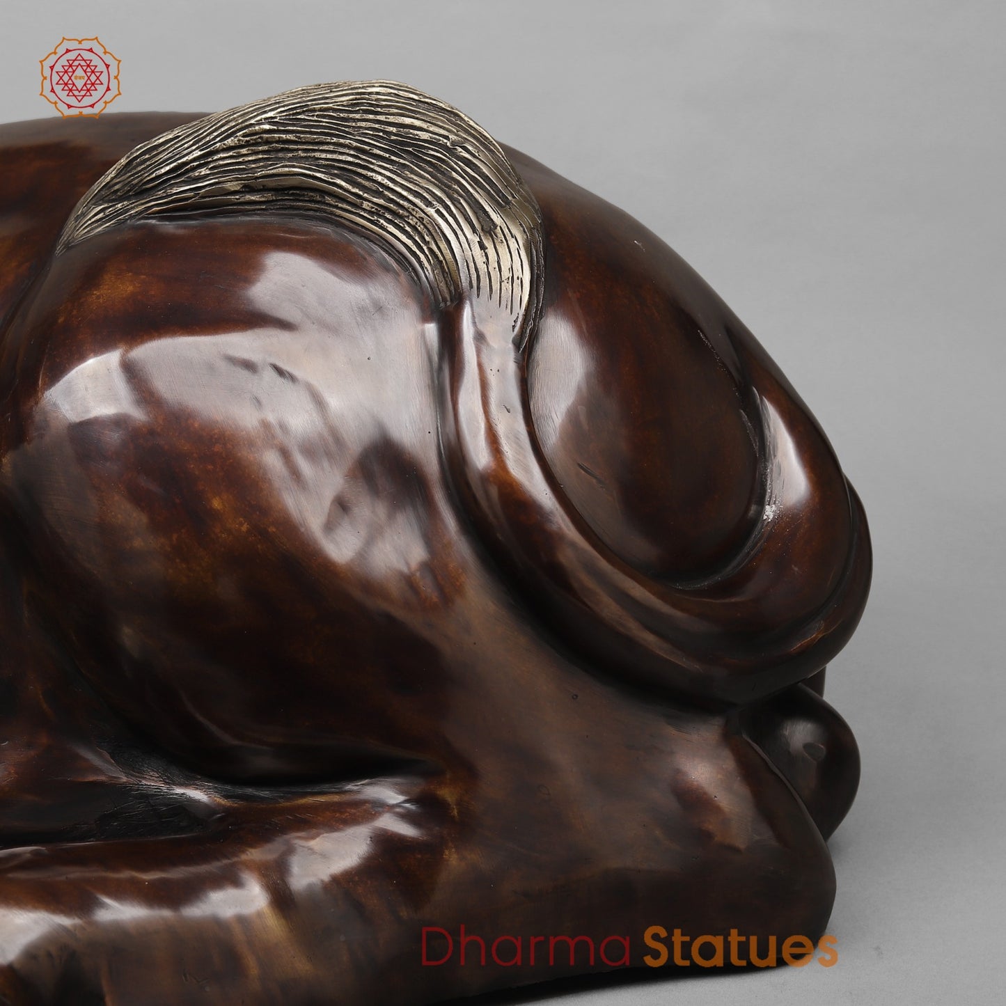 Brass Nandi Seated , Copper finish 23”