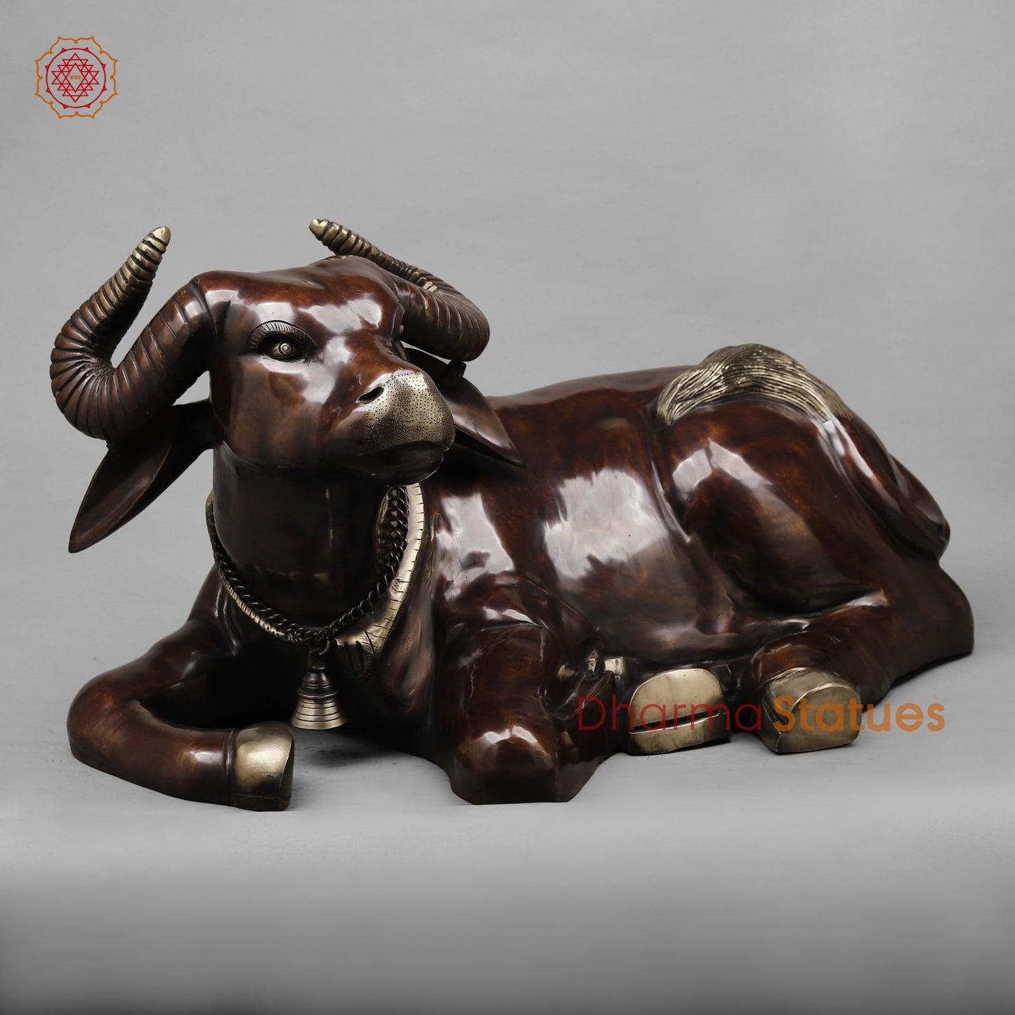 Brass Nandi Seated , Copper finish 23”