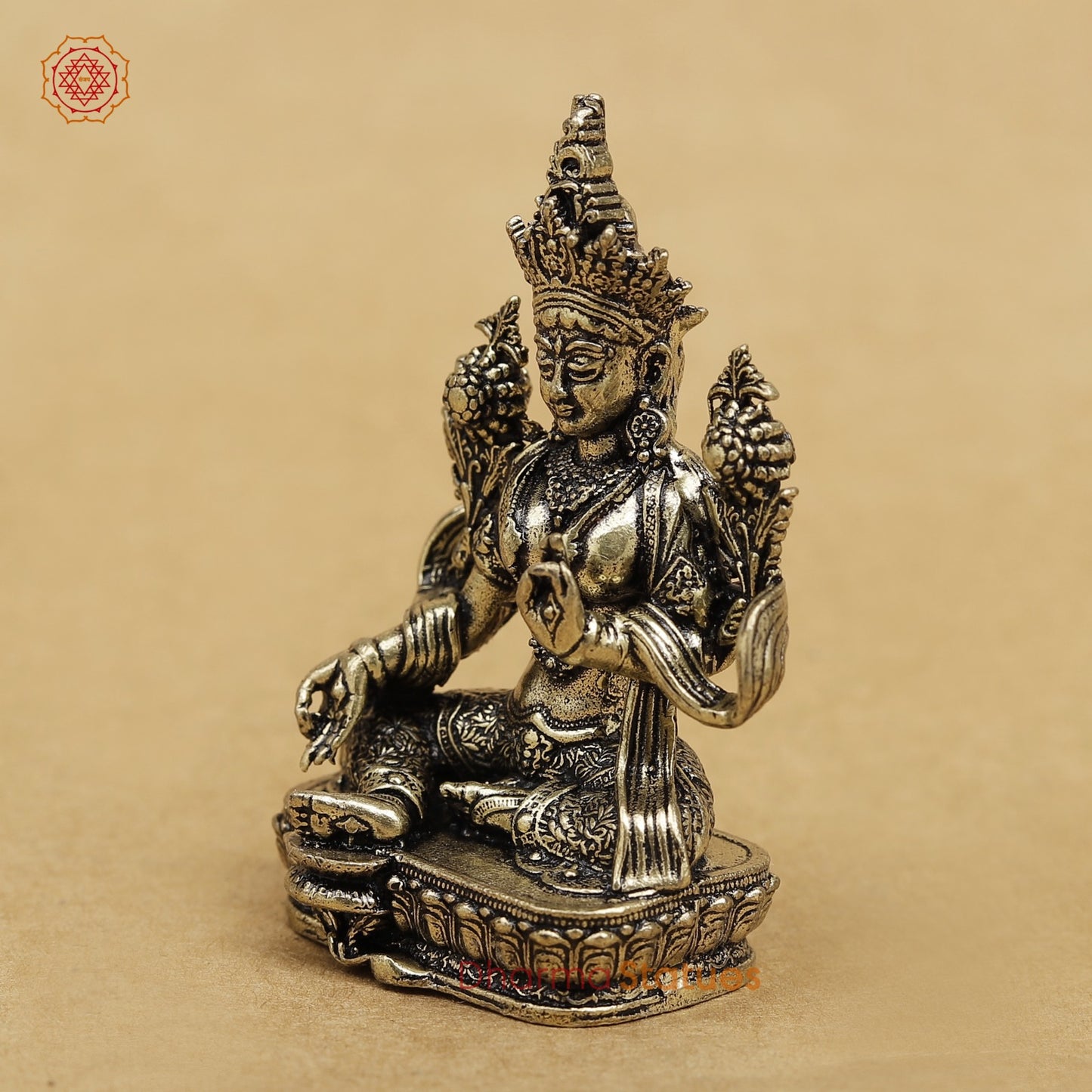 Brass Tara seated fine 2.5”