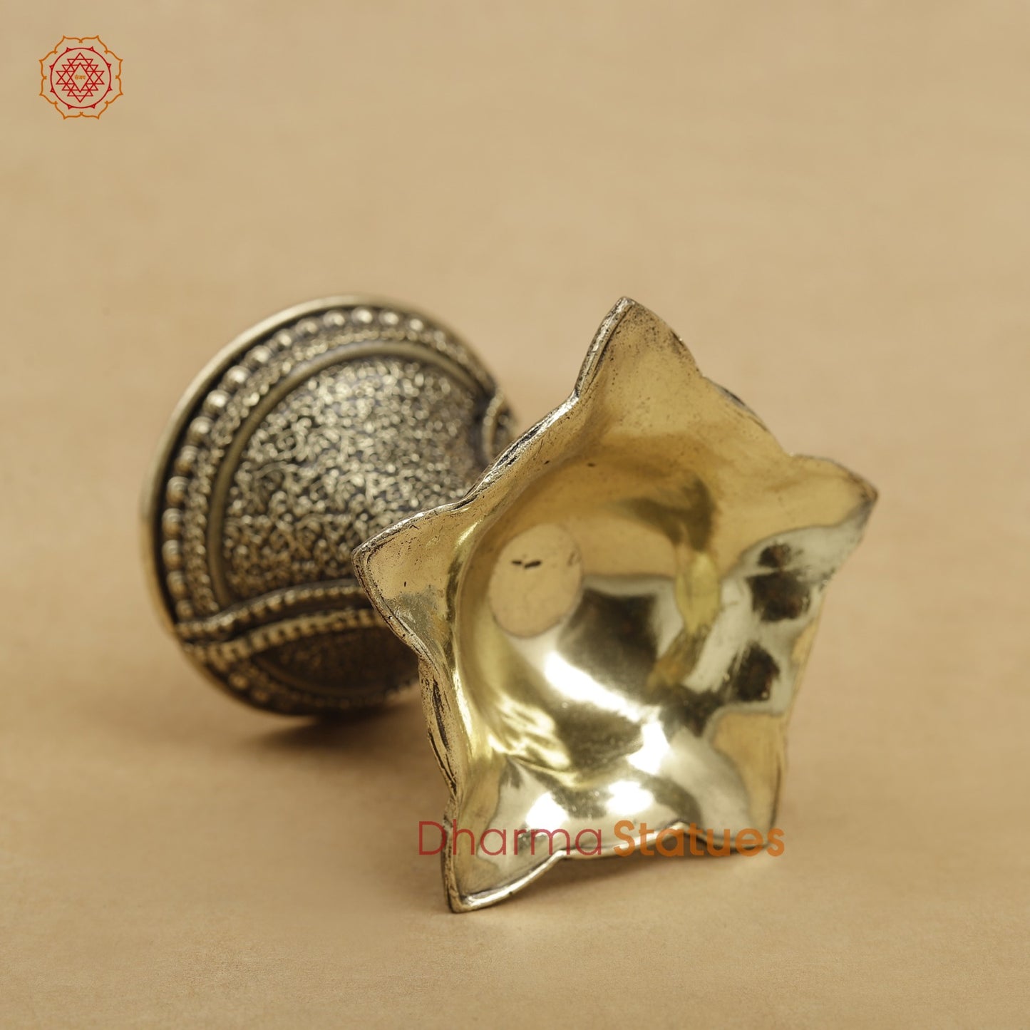 Brass Lotus shape Diya fine 3”