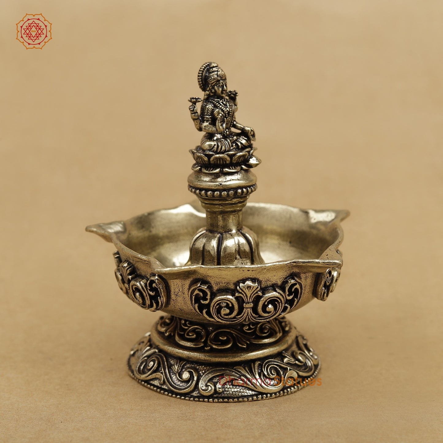 Brass Lakshmi Diya fine 3.5”