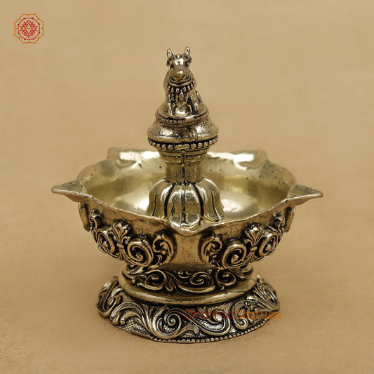 Brass Nandi Diya fine 3”