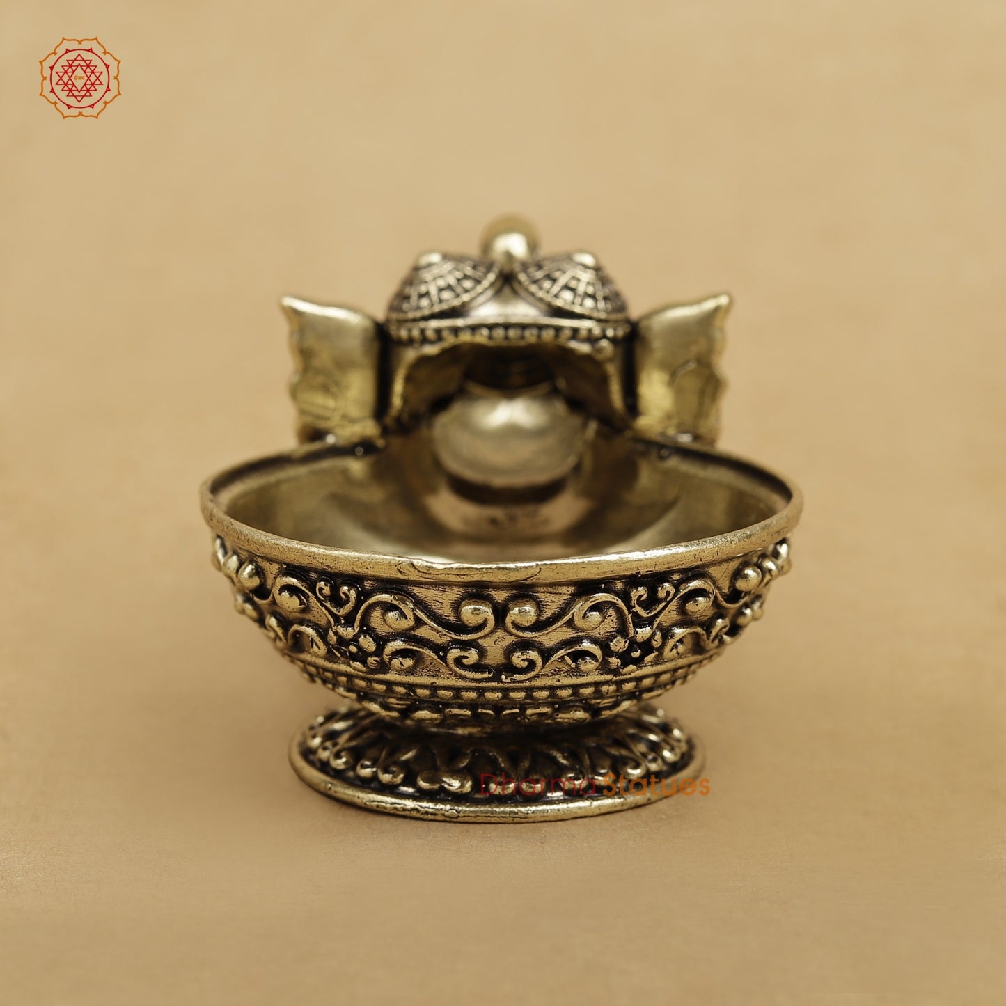 Brass Elephant Diya fine 4.5”