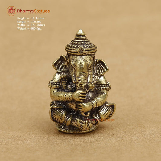 Brass Ganesh 1.5"