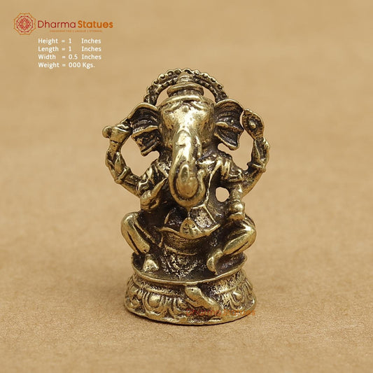 Brass Ganesh 1"