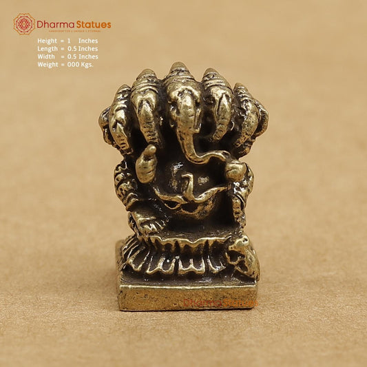 Brass Ganesh 1"