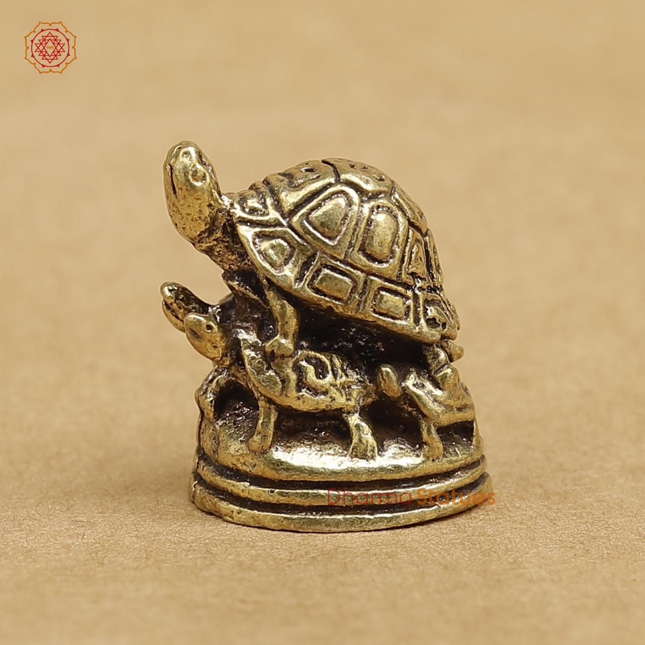 Brass Tortoise 1"