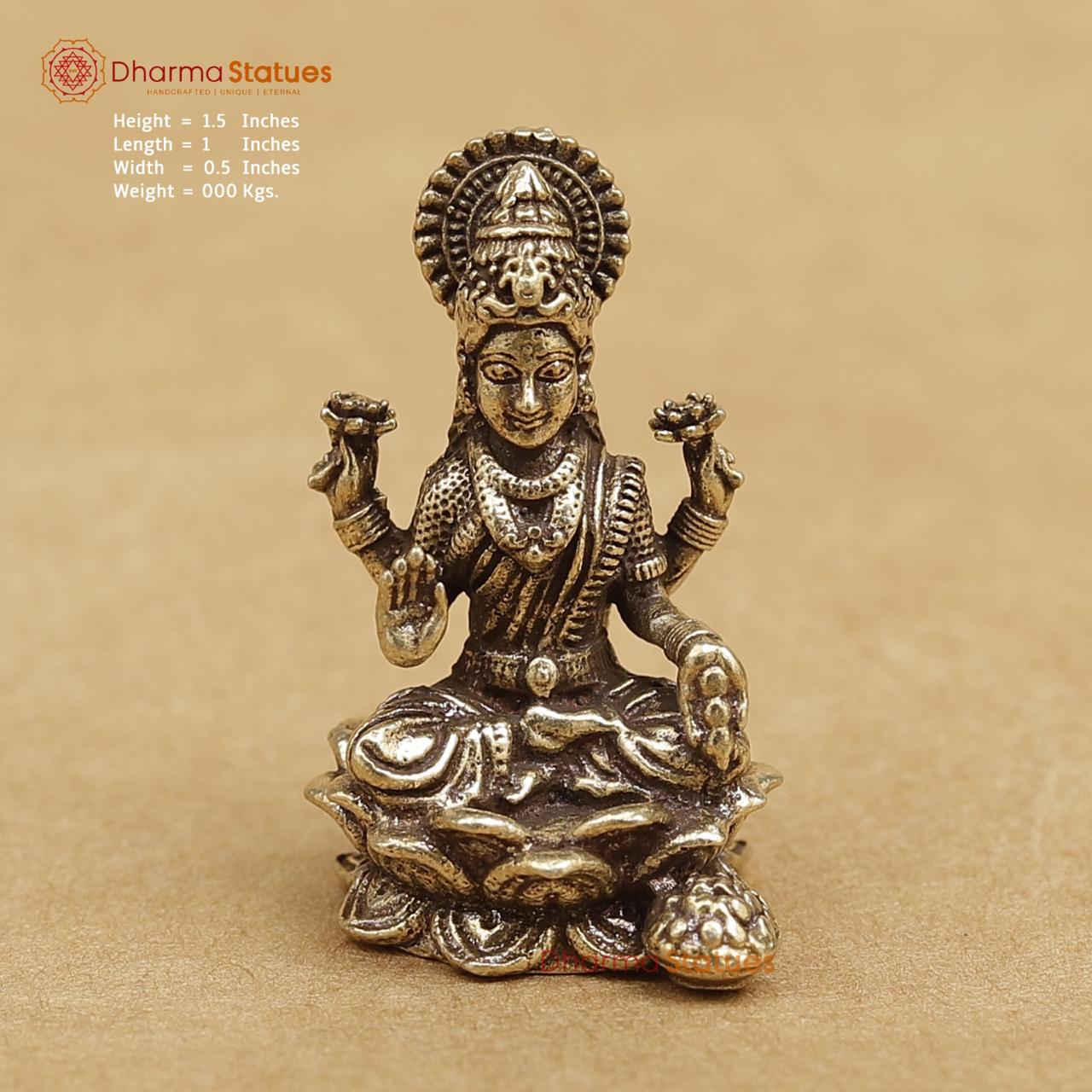 Brass Lakshmi 1.5"