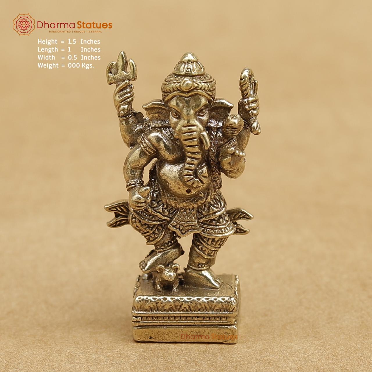 Brass Ganesh 1.5"