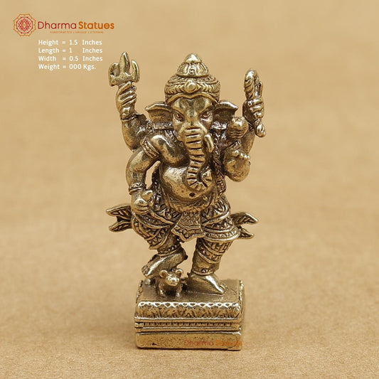Brass Ganesh 1.5"