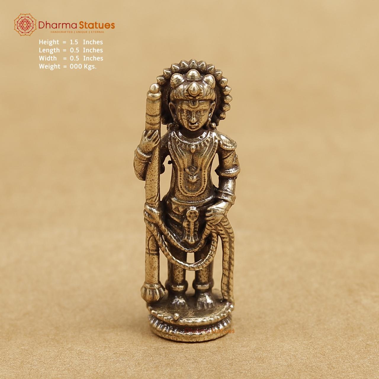Brass Udupi Krishna 1.5"