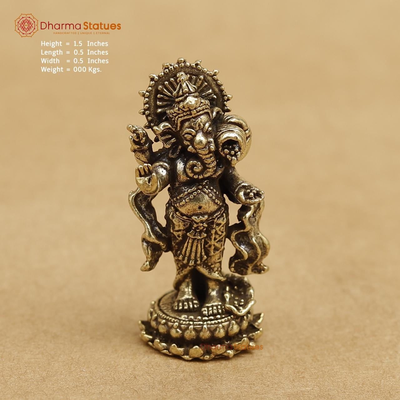 Brass Ganesh 1.5"