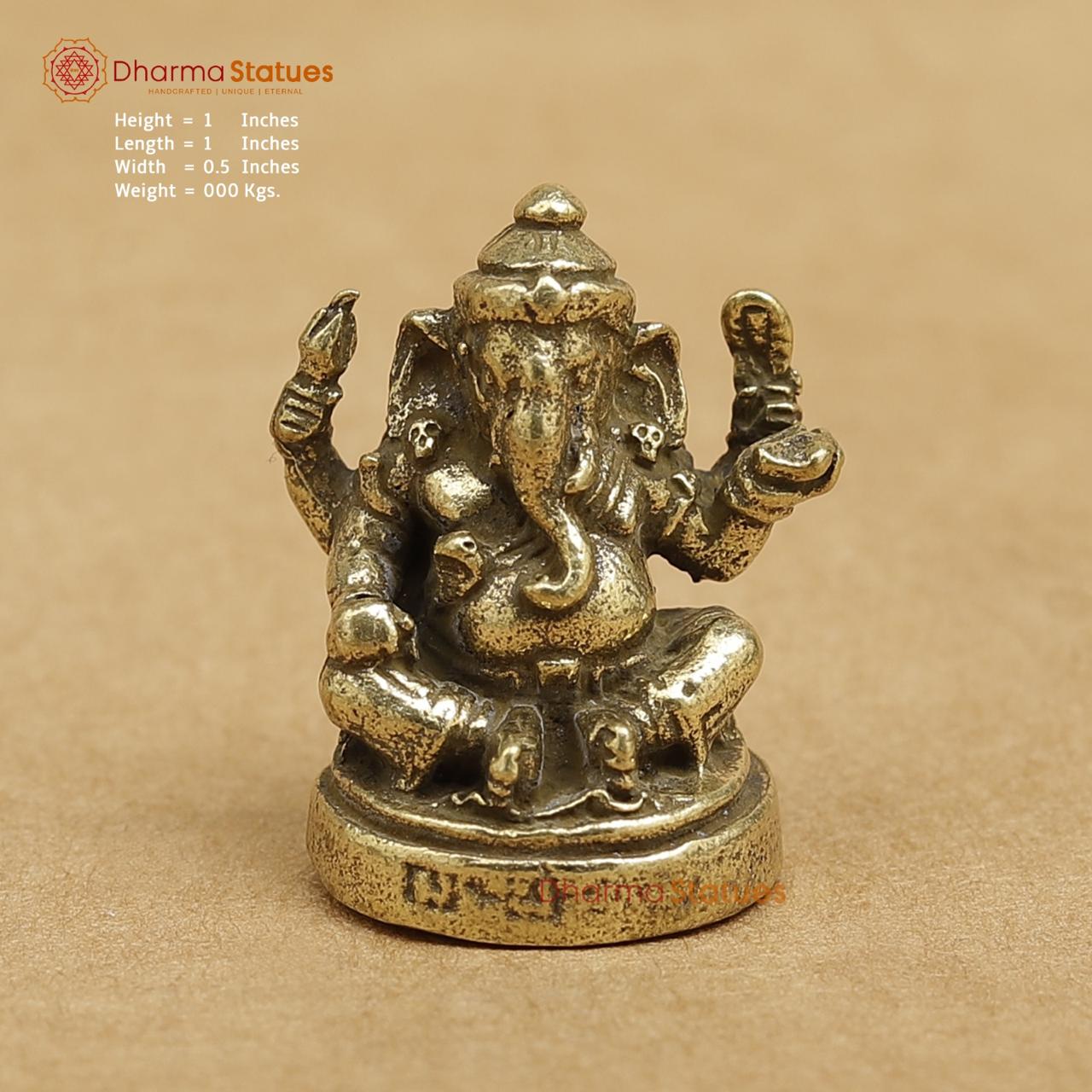 Brass Ganesh 1"