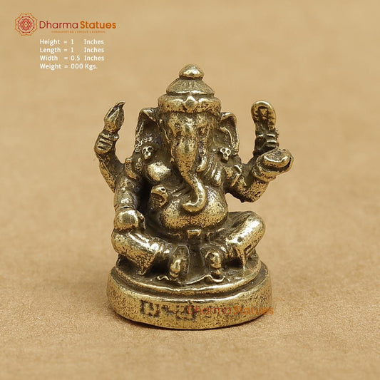 Brass Ganesh 1"
