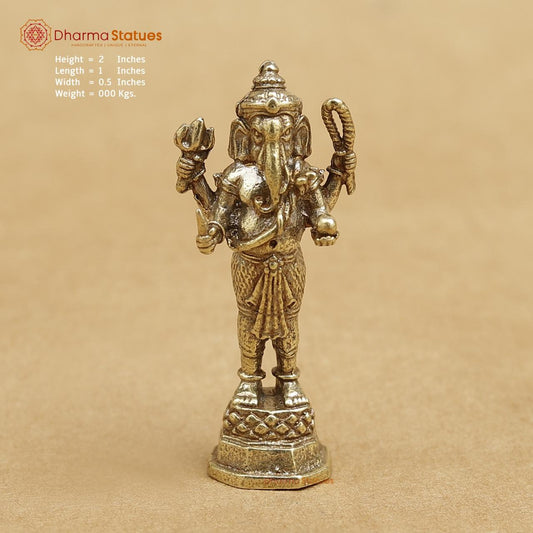 Brass Ganesh 2"