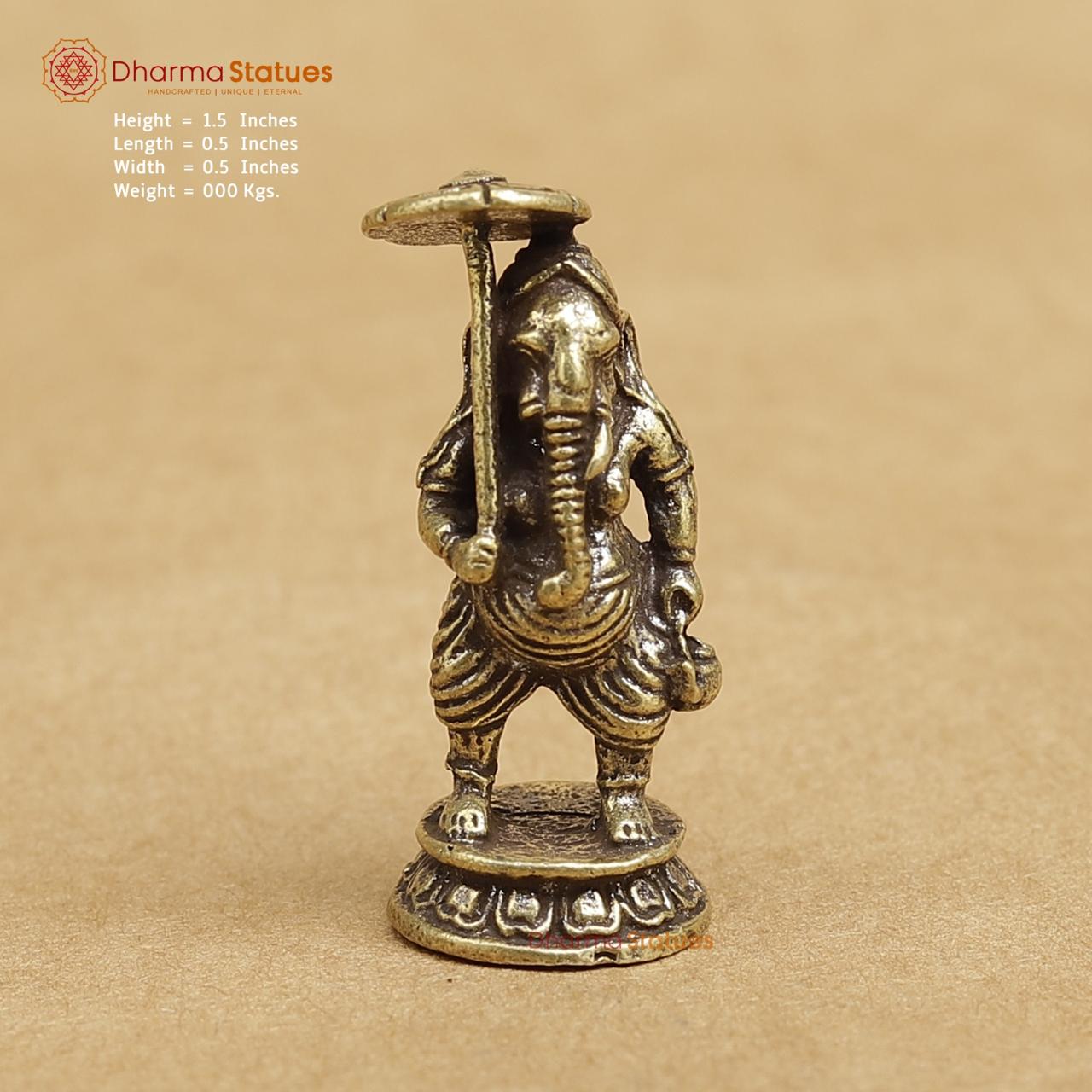 Brass Ganesh 1.5"