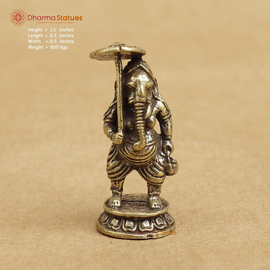 Brass Ganesh 1.5"