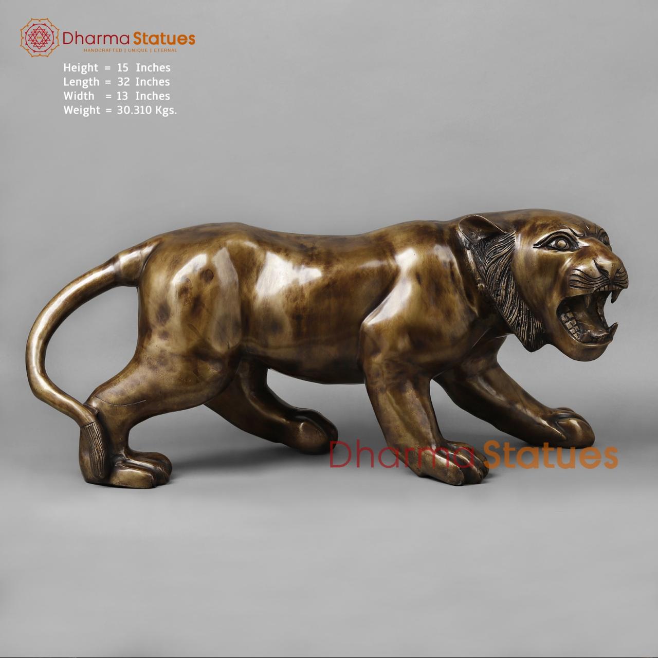 Brass Panther Fine , Copper Finish 32”