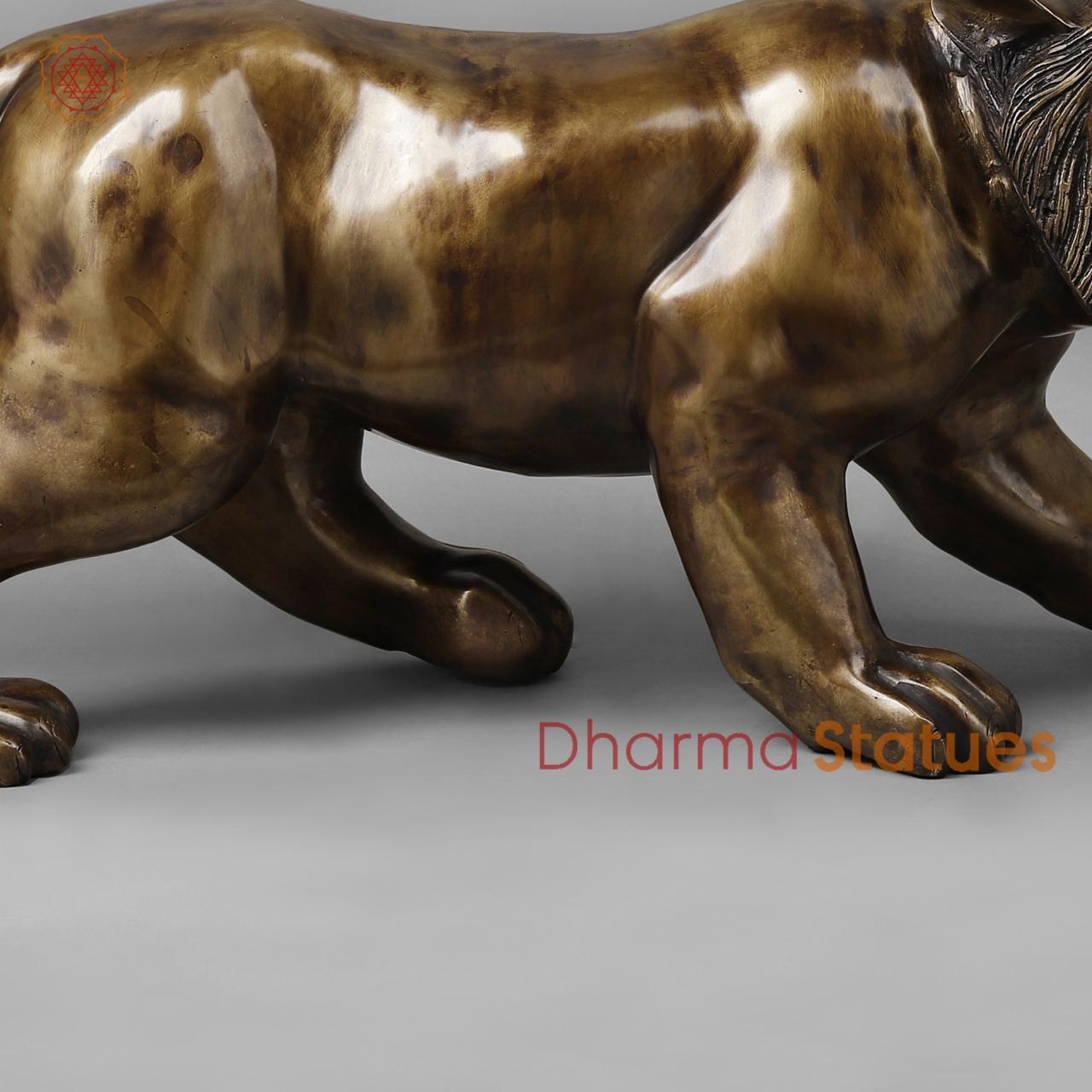 Brass Panther Fine , Copper Finish 32”