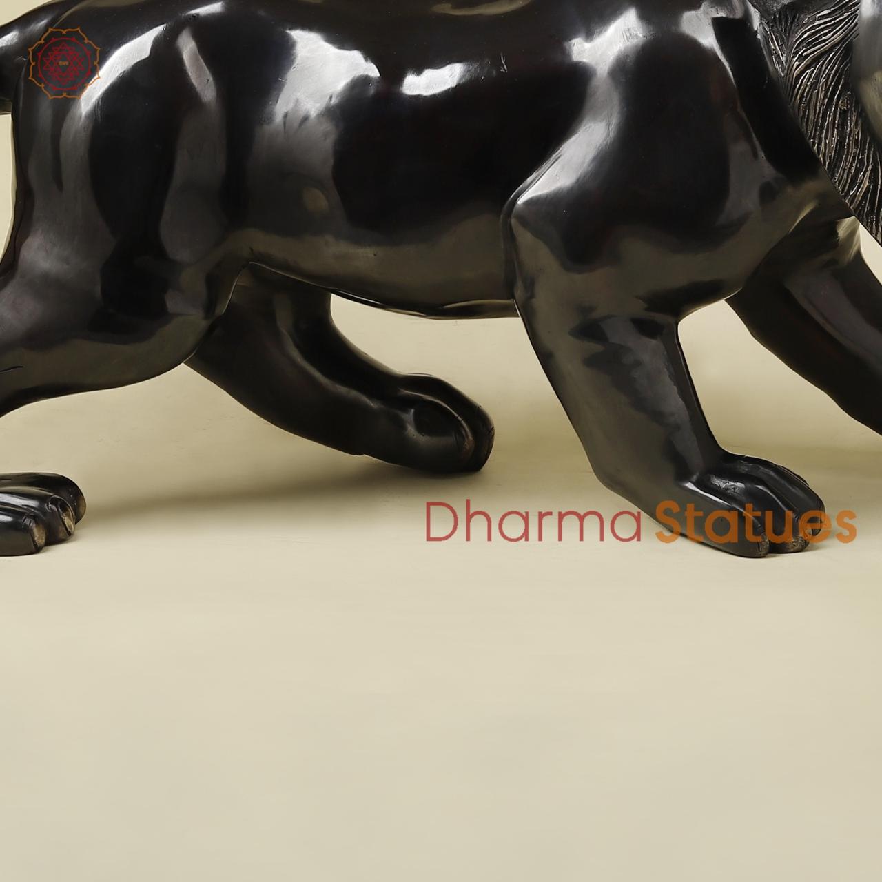 Brass Panther Fine, Royal black Finish 32”