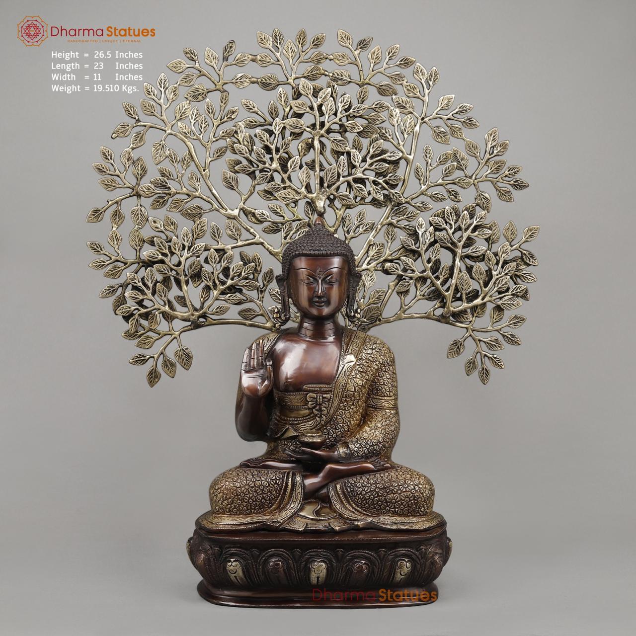 Brass Tree Buddha Fine, Copper and Smooth finish 26.5”
