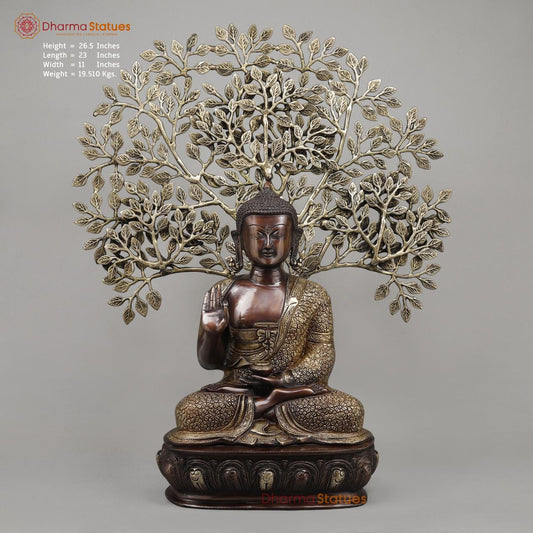 Brass Tree Buddha Fine, Copper and Smooth finish 26.5”