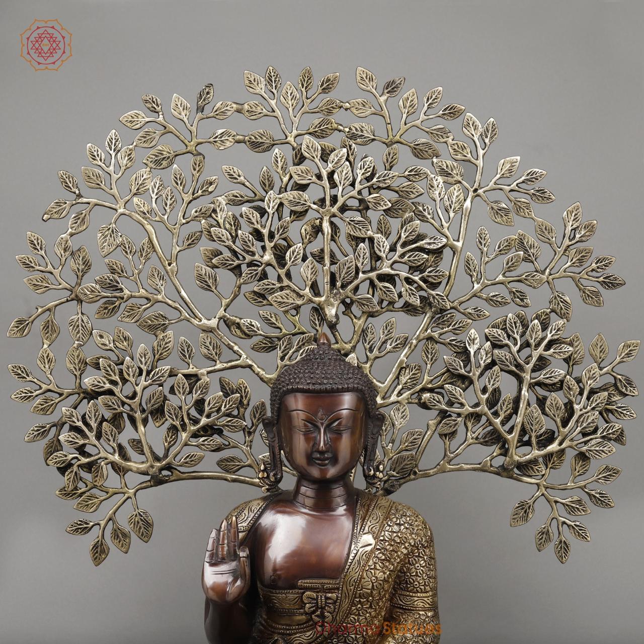 Brass Tree Buddha Fine, Copper and Smooth finish 26.5”
