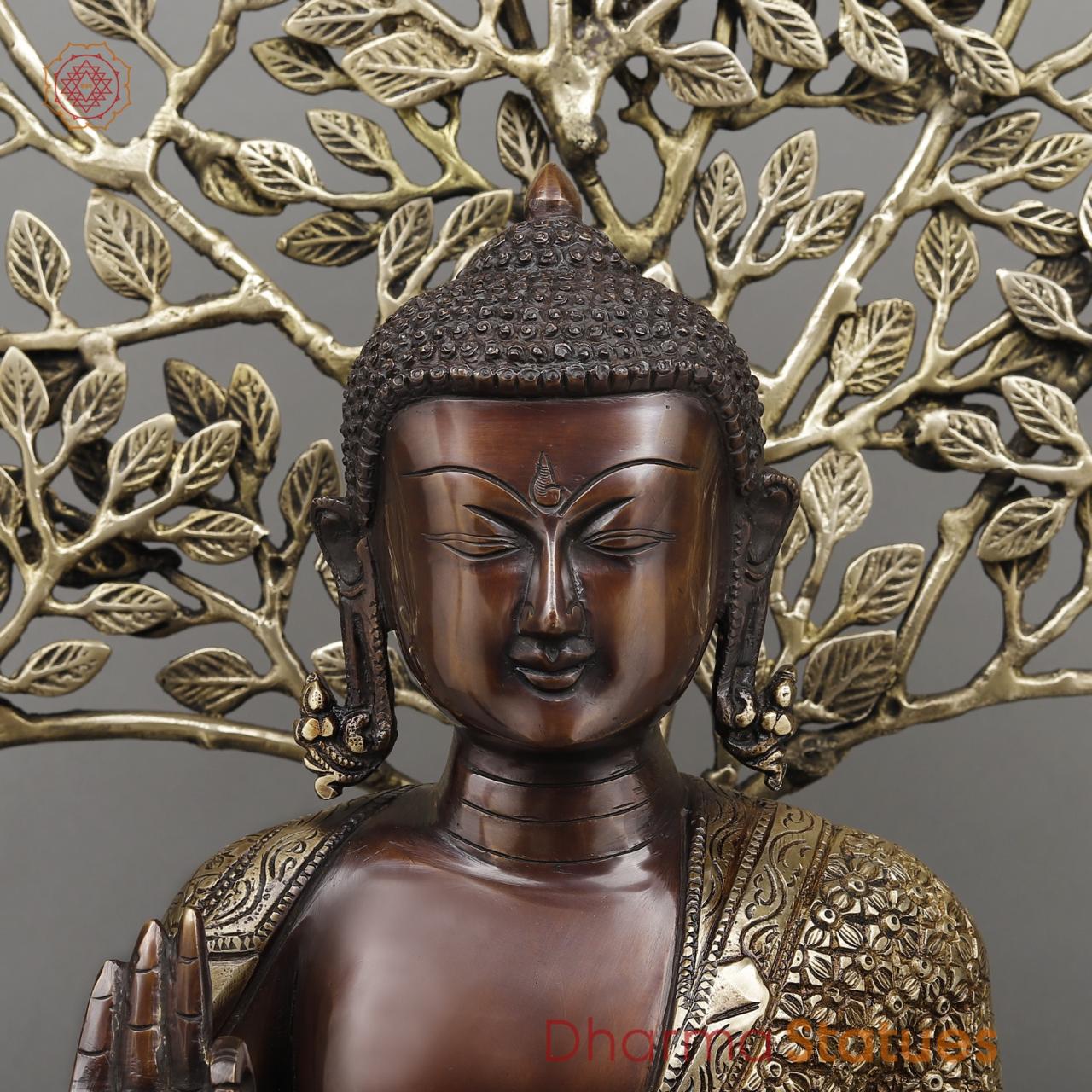 Brass Tree Buddha Fine, Copper and Smooth finish 26.5”