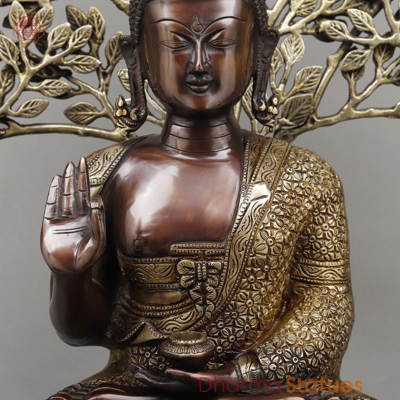 Brass Tree Buddha Fine, Copper and Smooth finish 26.5”