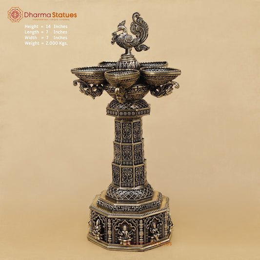 Brass Annam Lamp Super Fine 14”