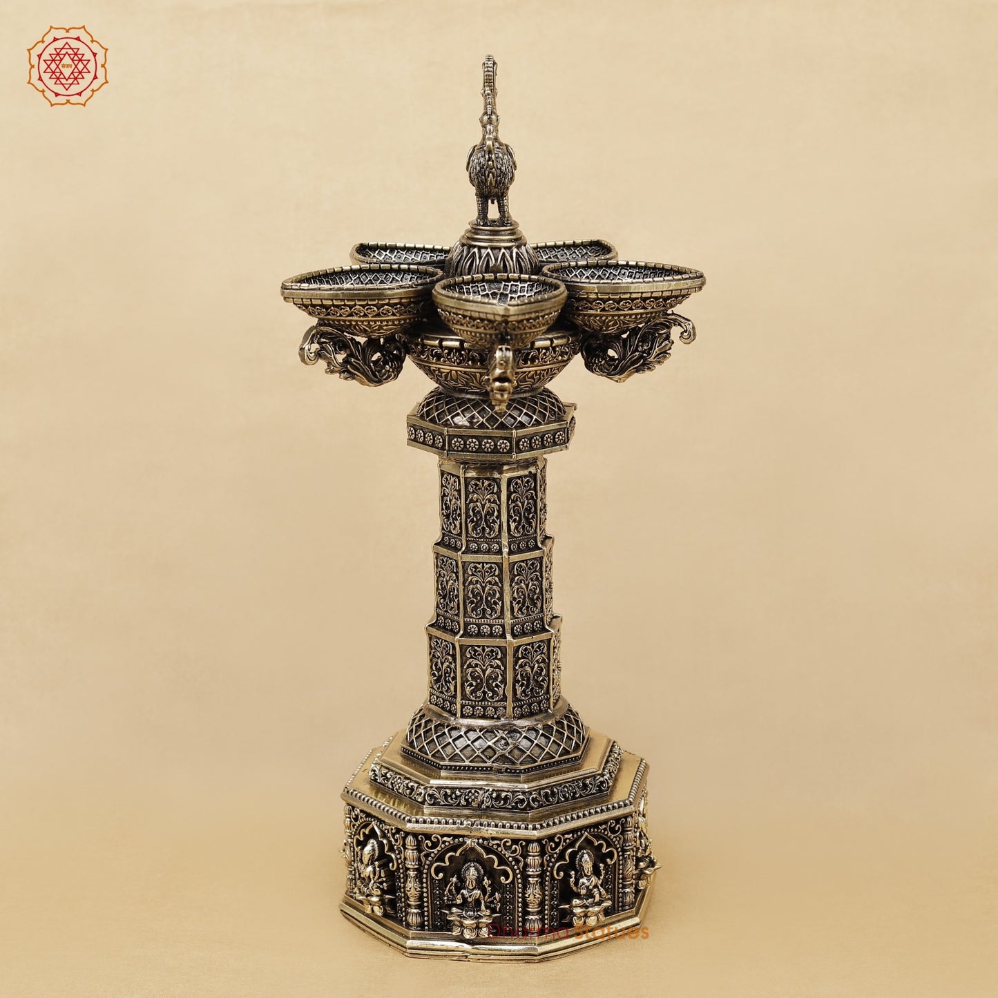 Brass Annam Lamp Super Fine 14”