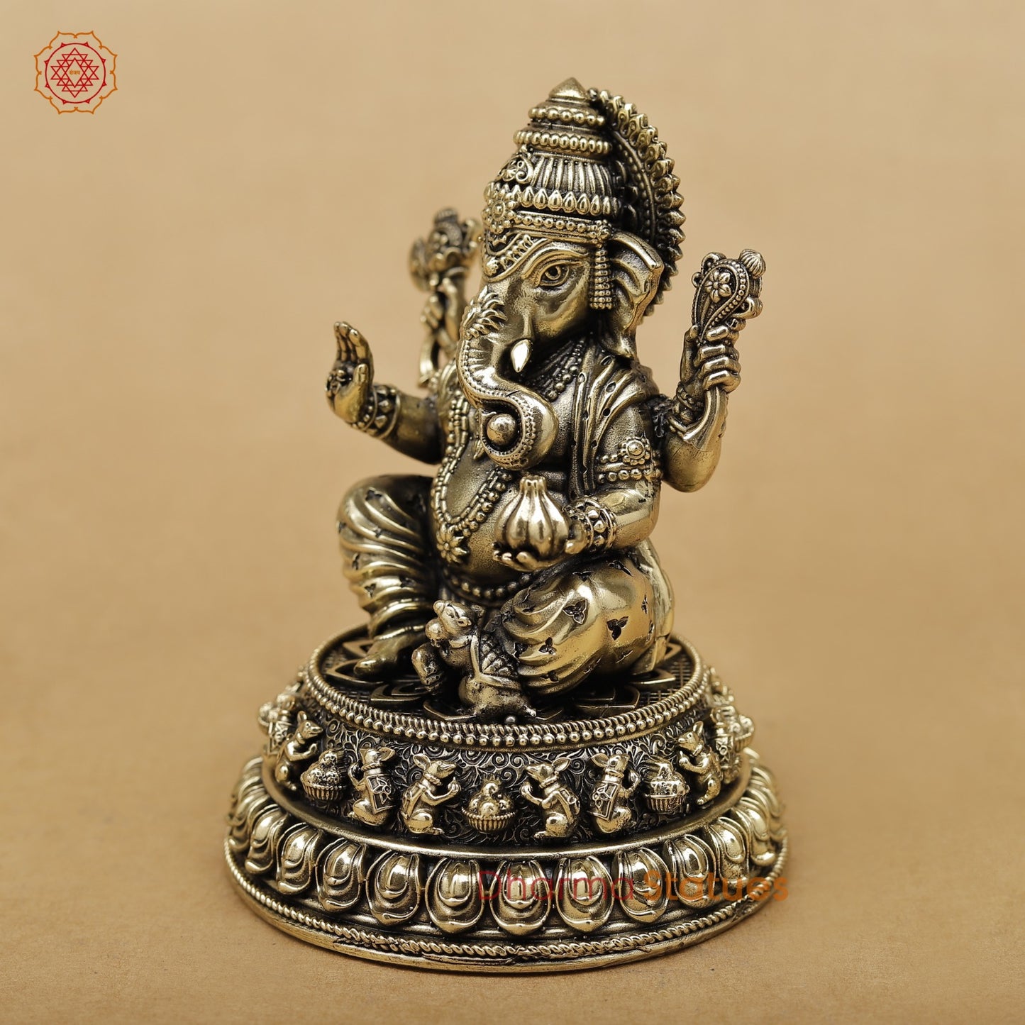 Brass Ganesh Fine 5”