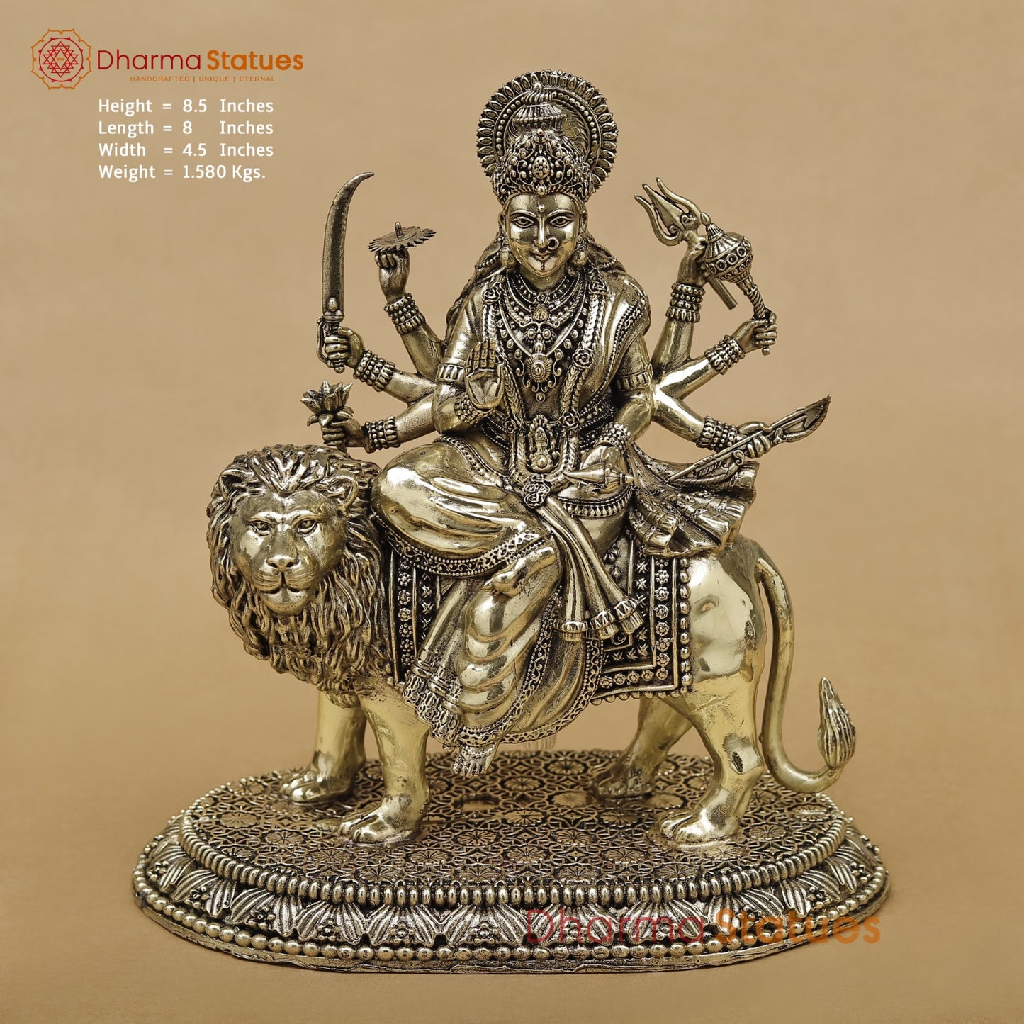 Brass Durga Fine 8.5”