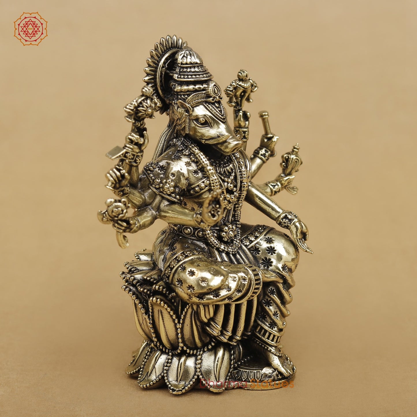 Brass Varahi Seated 5”