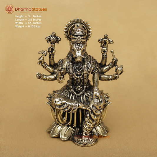 Brass Varahi Seated 3”