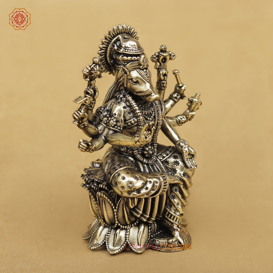Brass Varahi Seated 3”