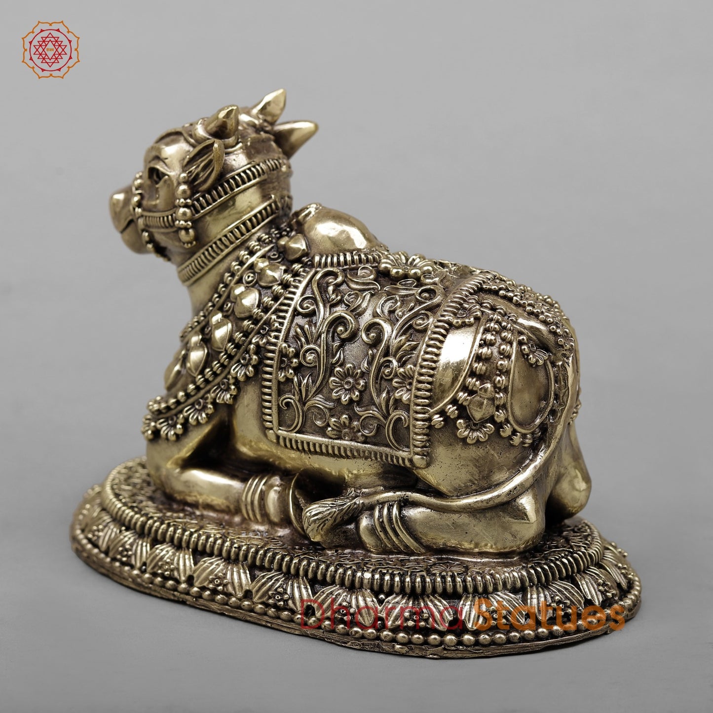 Brass Nandi seated fine 8”
