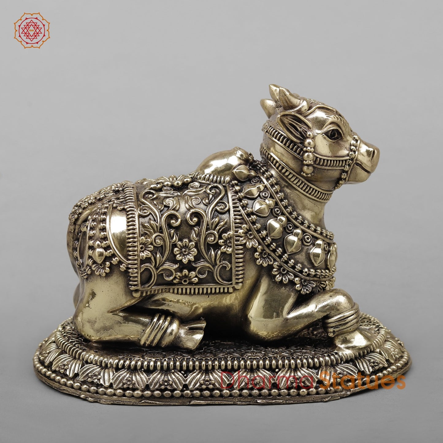 Brass Nandi seated fine 8”