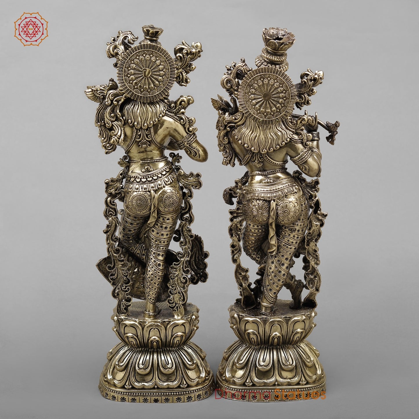 Brass Radha Krishna fine 14.5”