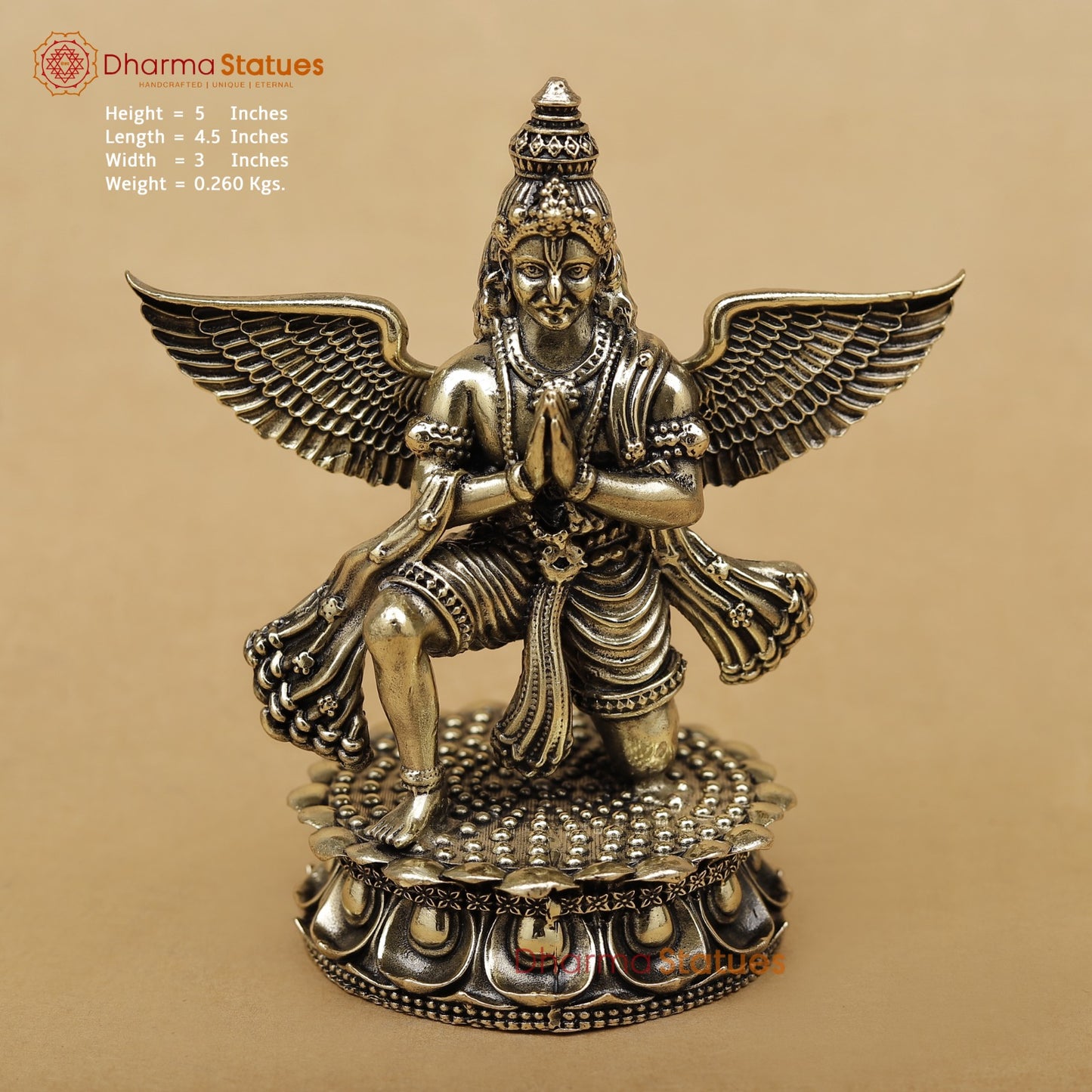 Brass Garuda Seated 5”