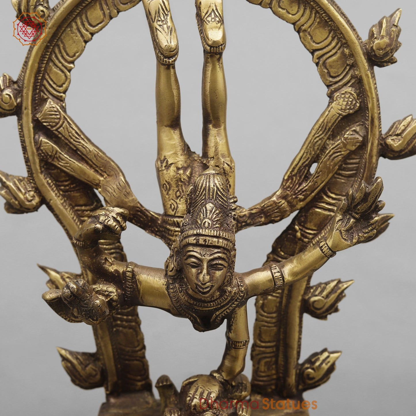 Brass Tandav Natraj Fine, Antique Finish 12”